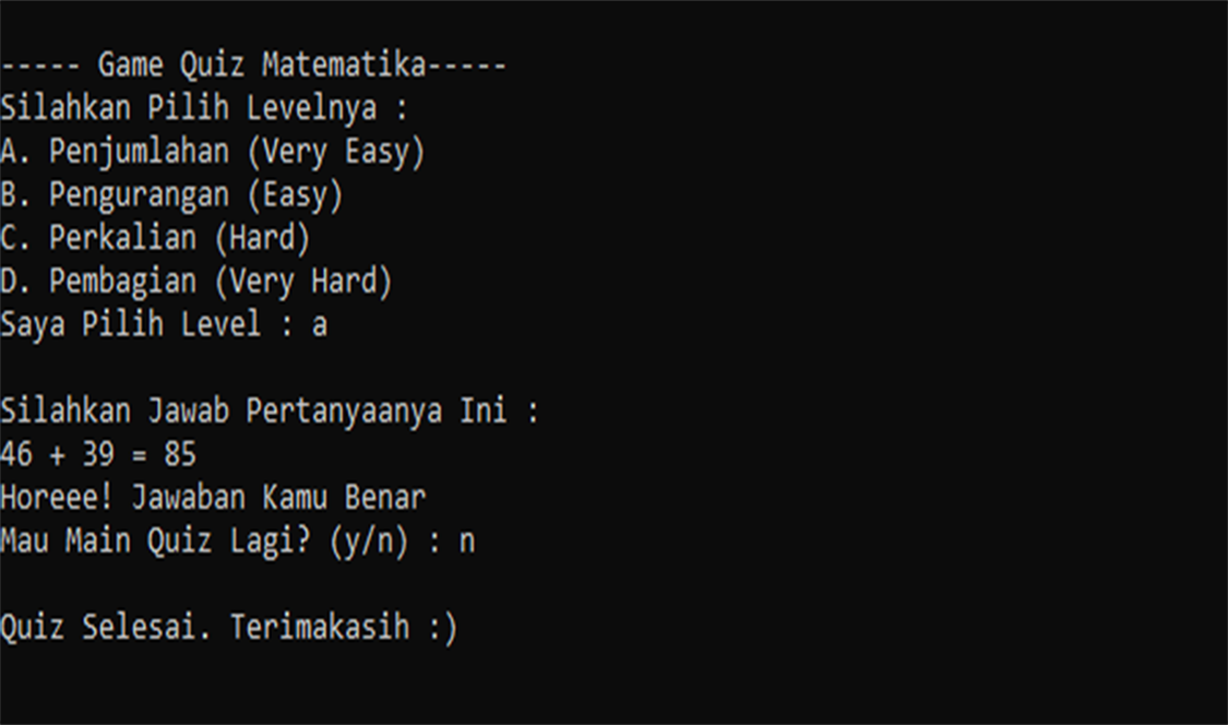 Kuis Matematika