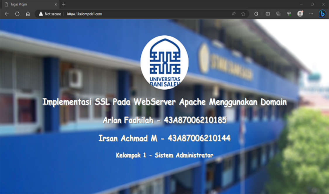 Implementasi SSL Dan DNS